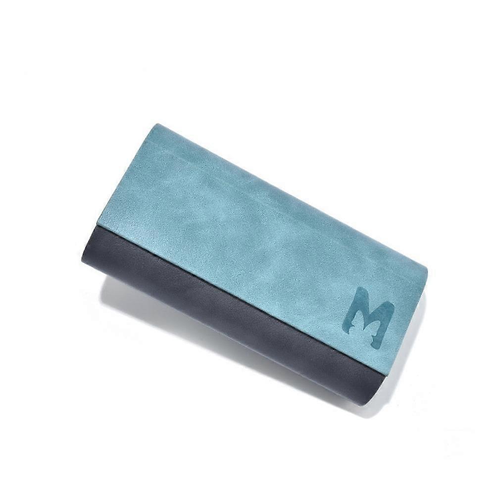 PU Leather Double Eyeglasses Case Double Layer Eyeglasses Holder Portable Glasses Case Men