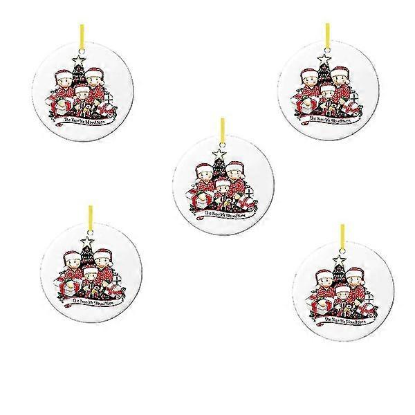 5pcs 2020 New Christmas Tree Decoration String Lights Hanging Faceless Old Man Pendant