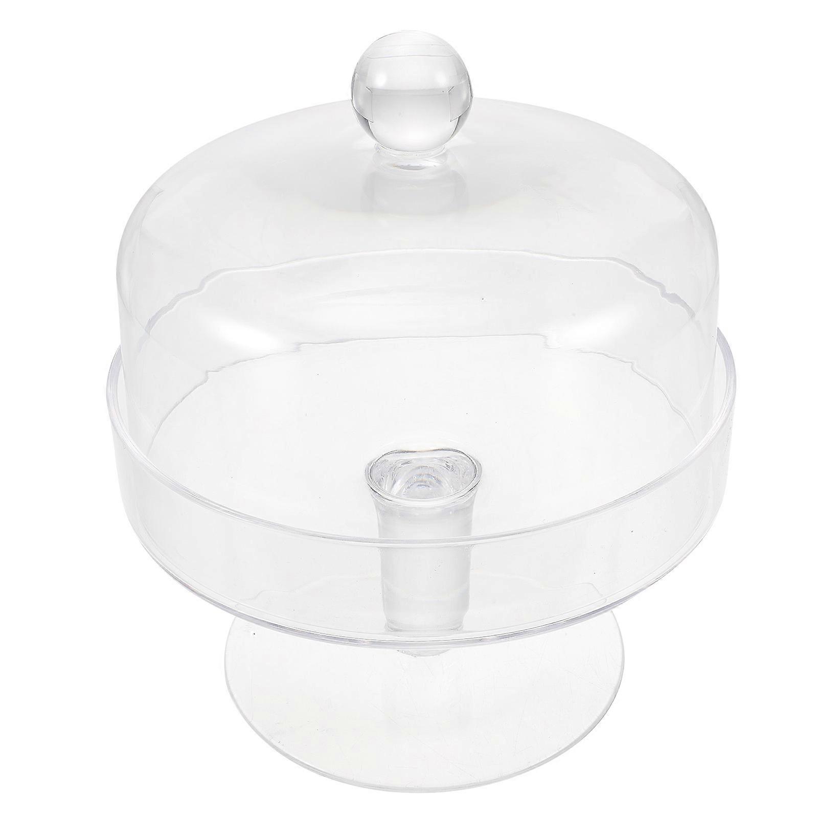 Clear Cake Dome With Lid For Event Organizers And Household Users In Simple Design 1Set