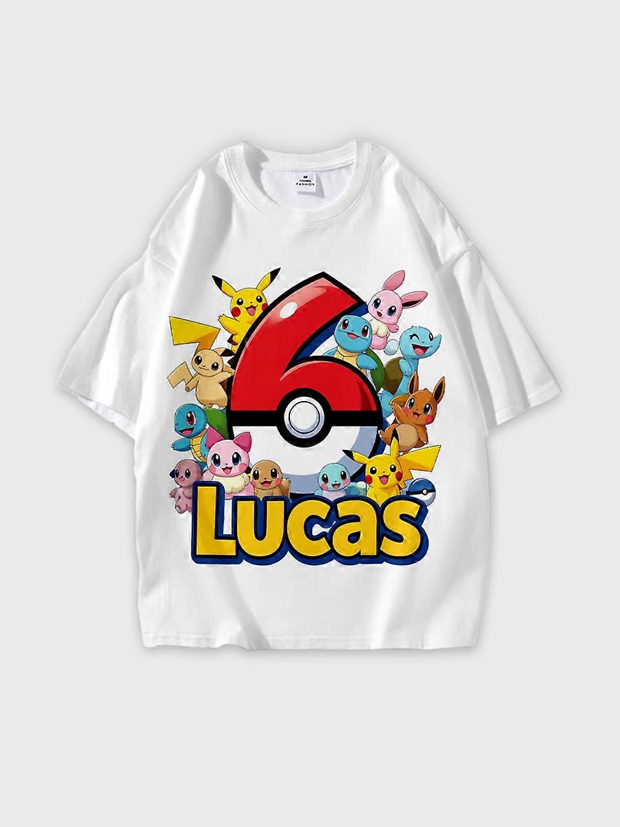 T-shirt round neck Cartoon Pattern loose short sleeve E1469