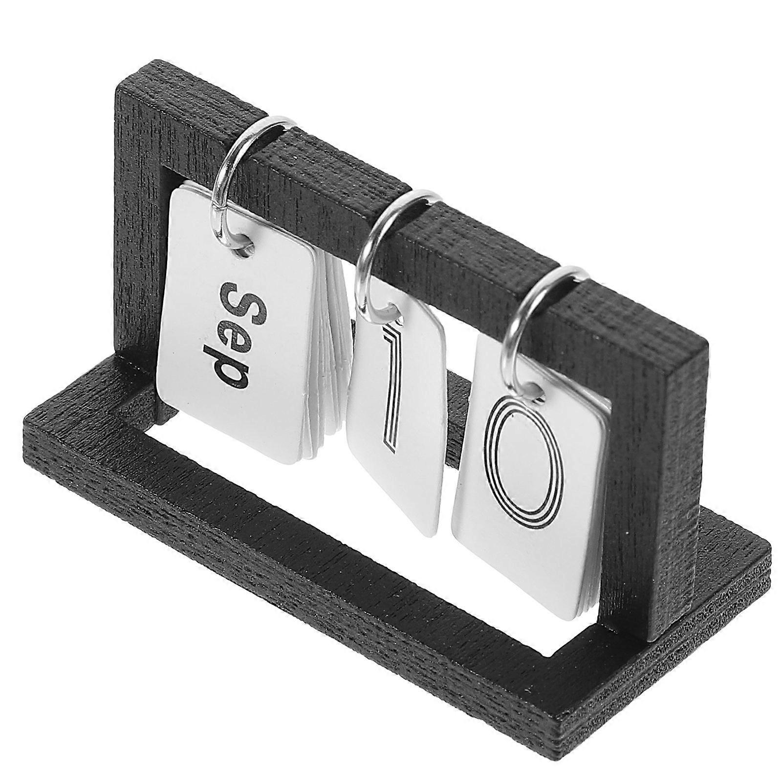 Model Mini Desk Calendar Decorative Prop Elegant Craft Projects 4X2.3X2CM