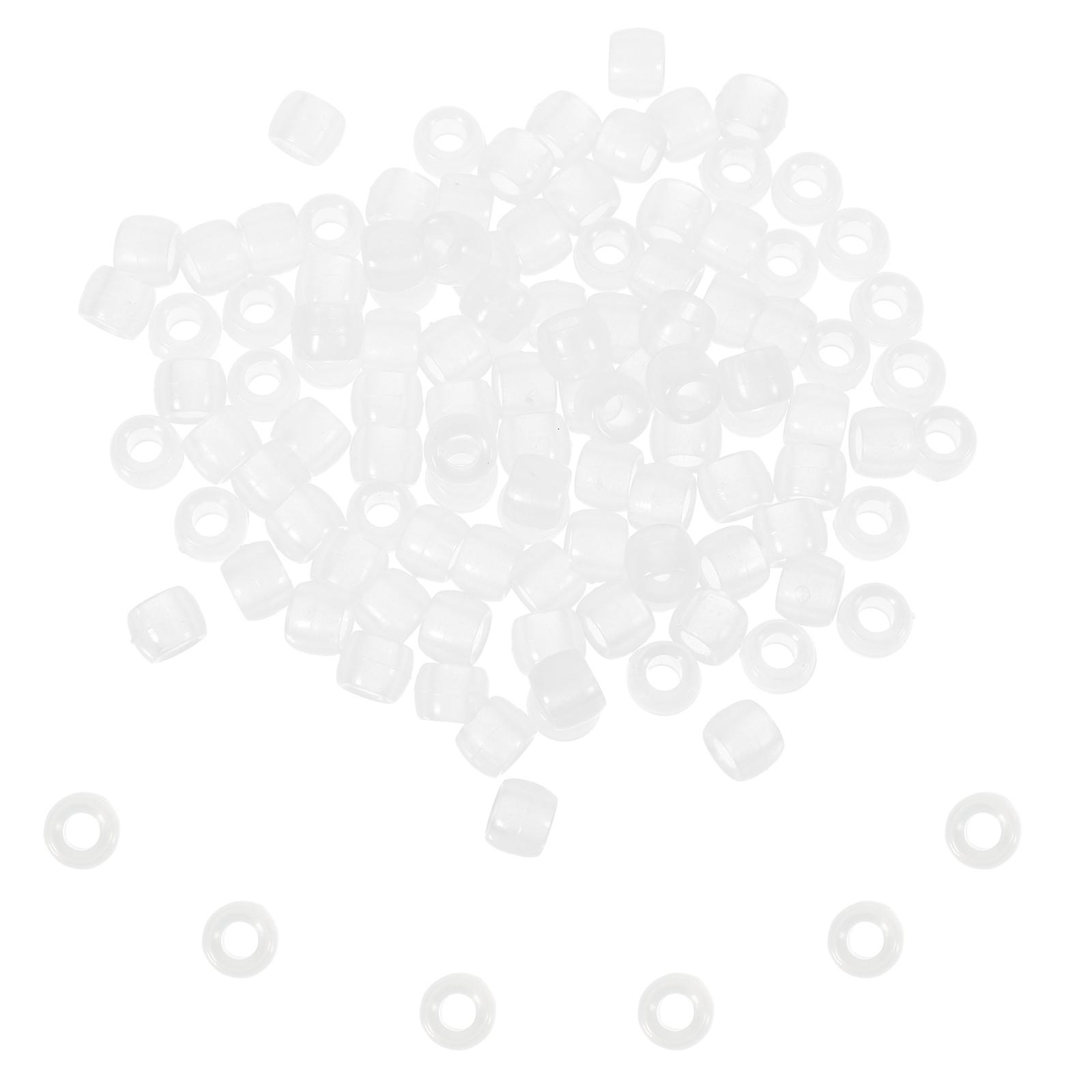 DIY Jewelry Making Acrylic Round Beads 400Pcs Glow-In-The-Dark Assorted Color For Craft Projects