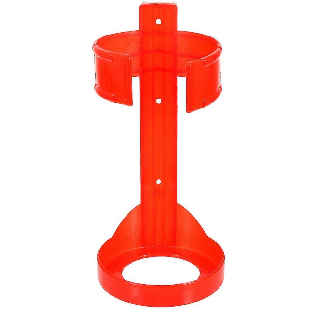 Fire Extinguisher Wall Rack for Storage Use Red Plastic Mount Suitable for Any Type 6.3 Inches