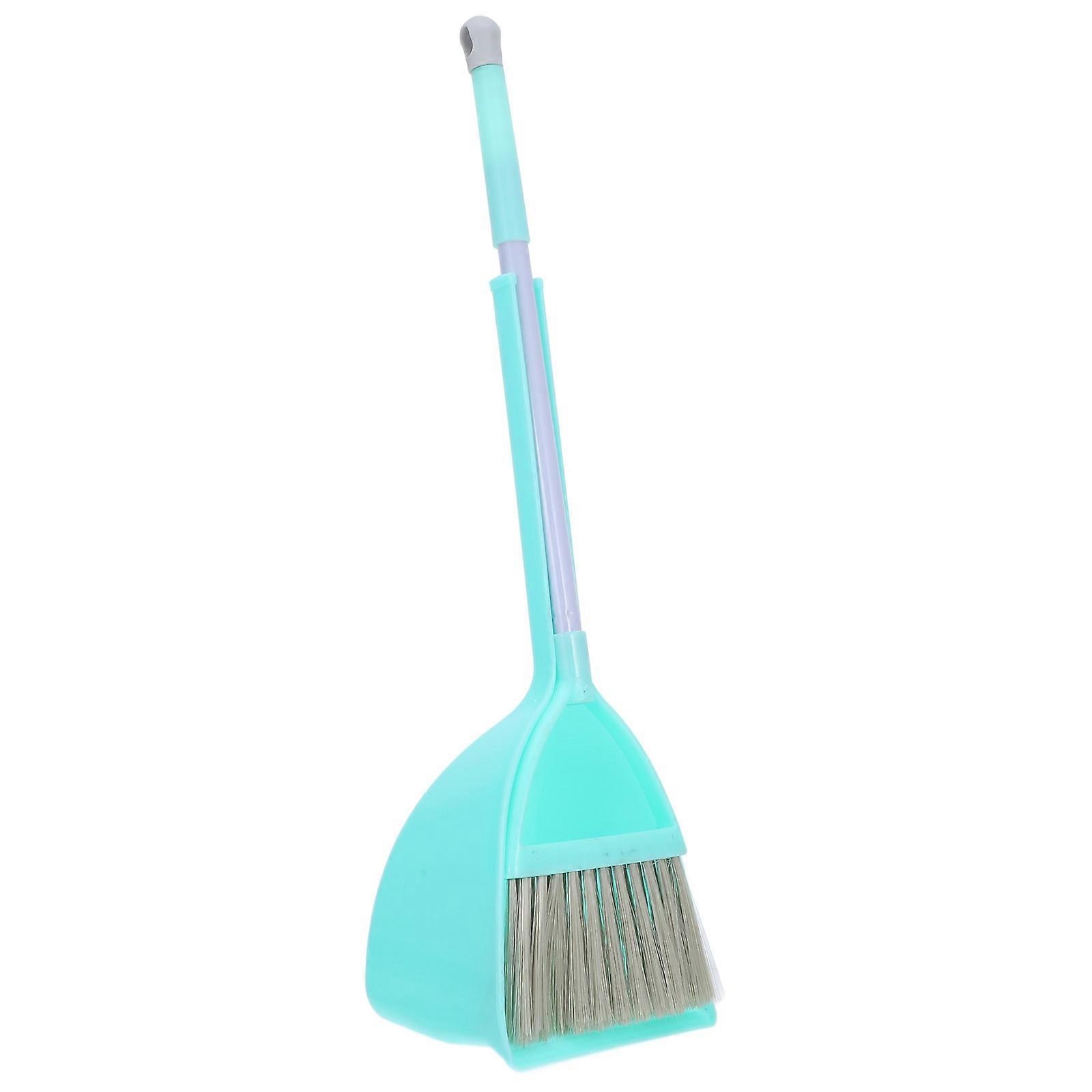 SkyBlue Toddler Broom and Dustpan Set for Kids Home Use PP TPR Lightweight 1 Set