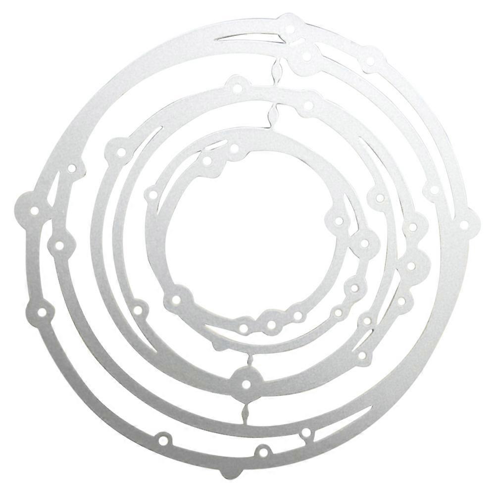 Garland Themed Embossing Paper Cutting Die for DIY Handcraft Projects with High Carbon Steel 3.5in Silver