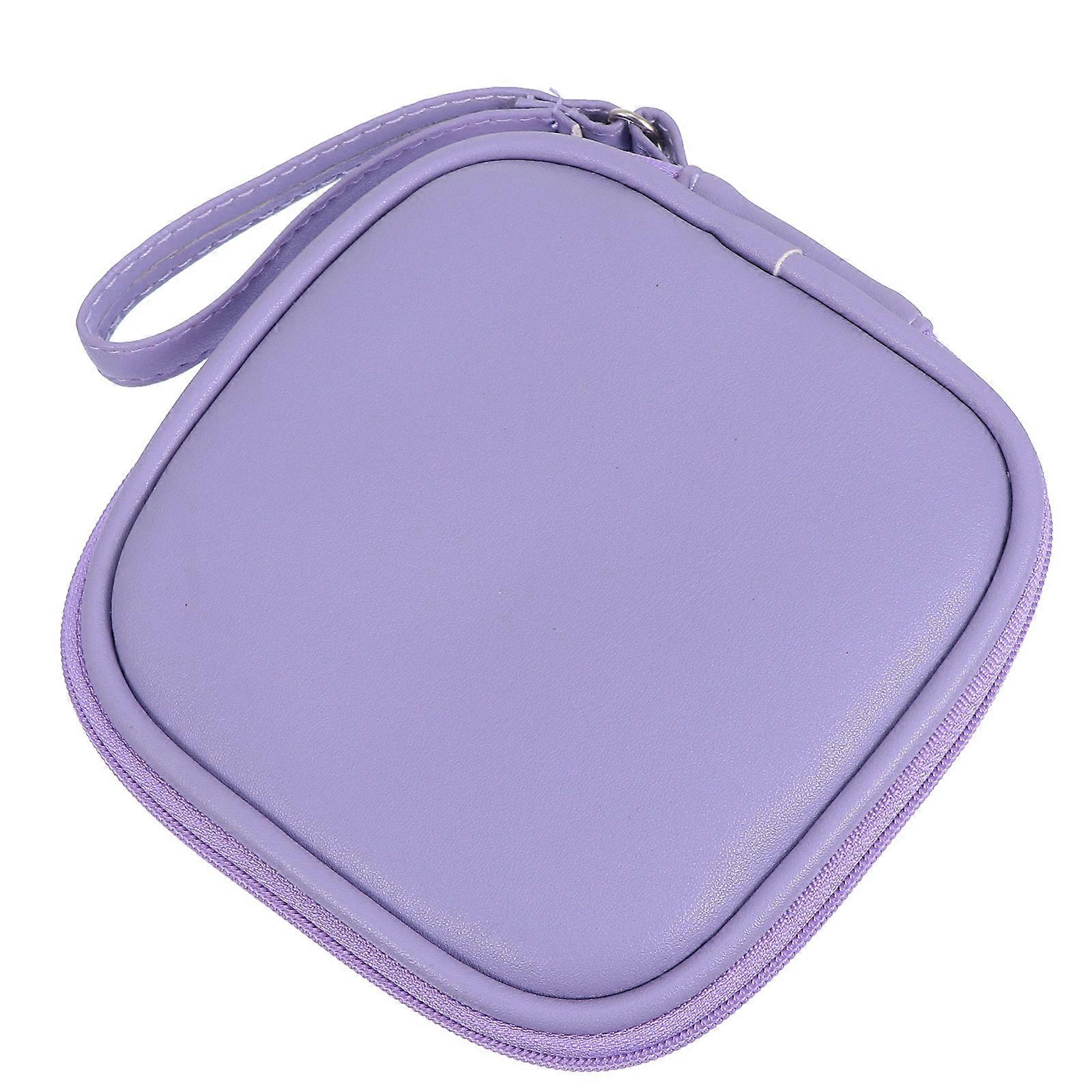Mini Storage Bag Case For Convenient Travel 13x13cm With Smooth Zipper 1Pcs