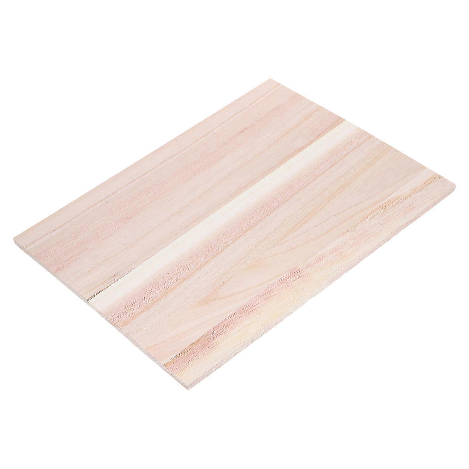 Craft Wood Panels Rectangle Solid Wood Planks For DIY Projects 40.00X30.00X1.20CM Multi-Purpose 1 Set