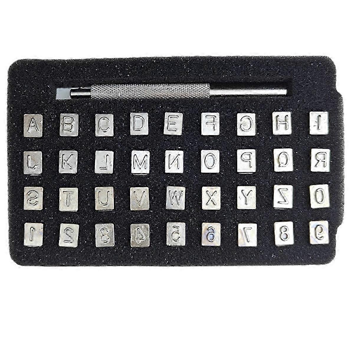 Stamp Engraving Craft Tools, Alphanumeric Stamp Leather Craft,3mm