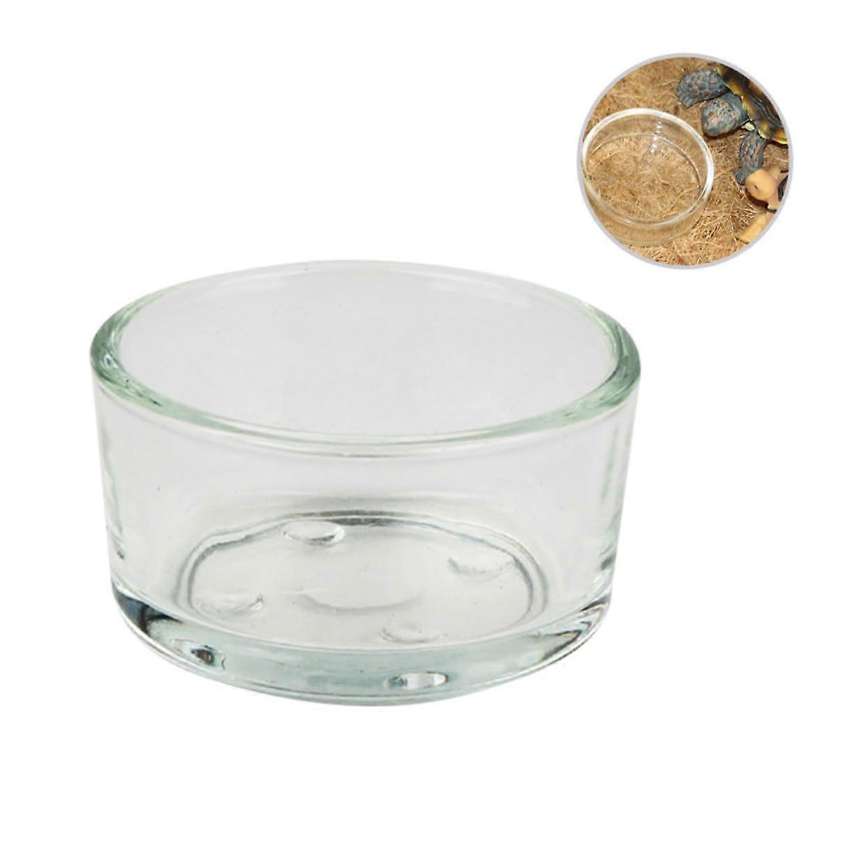 Reptile Food Bowls Set of 4, Durable Water Dishes for Turtles, Lizards, and Small Pets, Easy to Clean