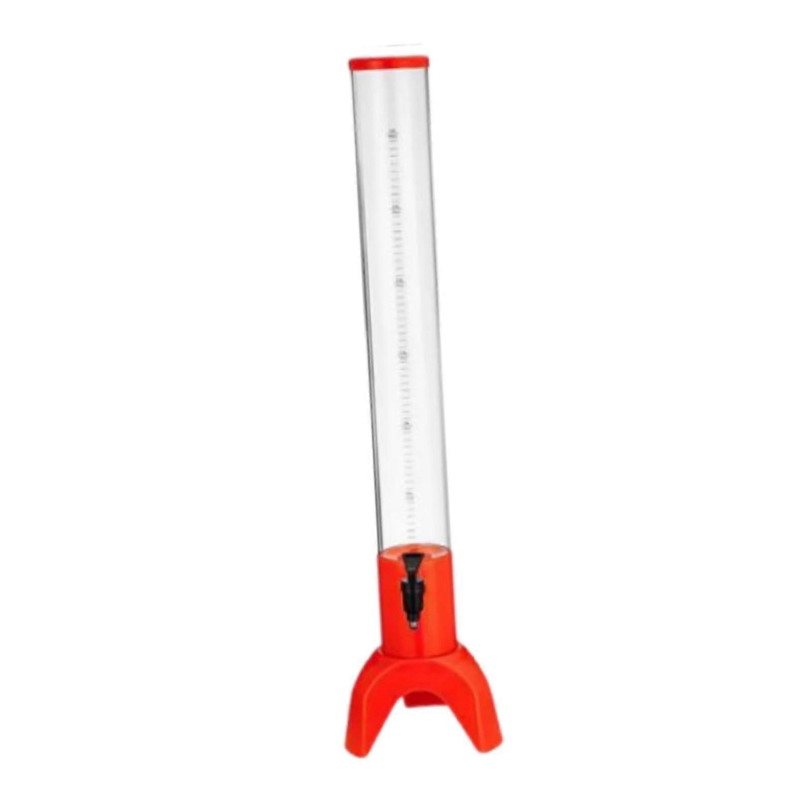 Beverage dispenser, beer dispenser for schnapps and juice, easy to clean, with a tap for festive Father's Day, grilling at home, orange 3L. Ref: 7579