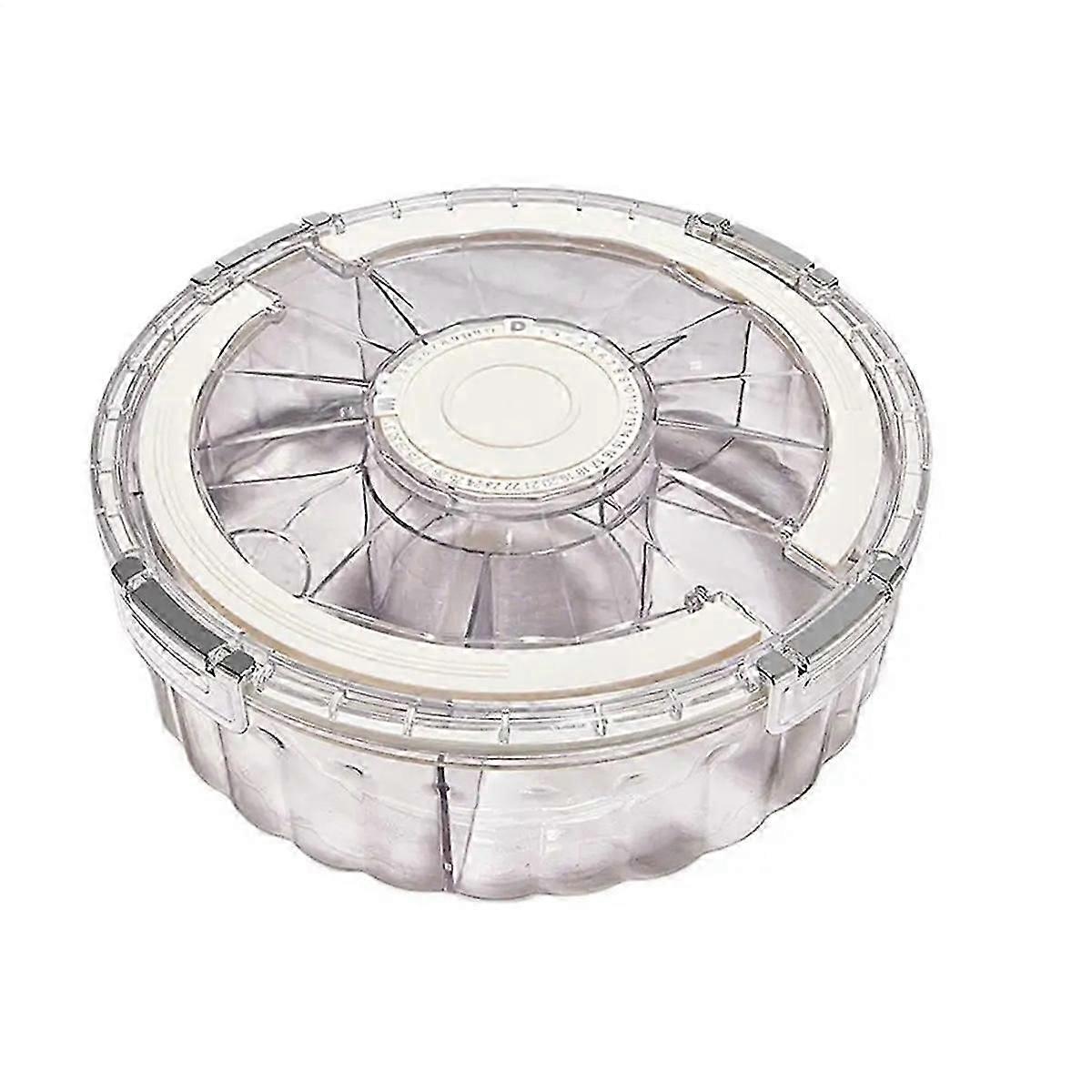 European Multifunction Food Storage Tray with Lid for Nuts, Candy & Dried Fruit