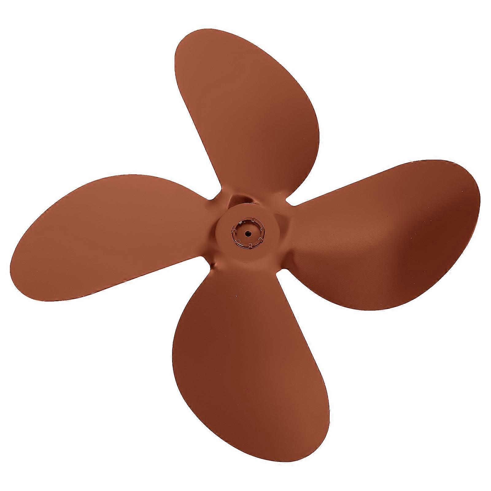 Aluminum Alloy Fireplace Fan Accessories 1 Set Thermal Power Fan Fan For Home Heating DIY Enthusiasts 14X14cm Quiet Operation