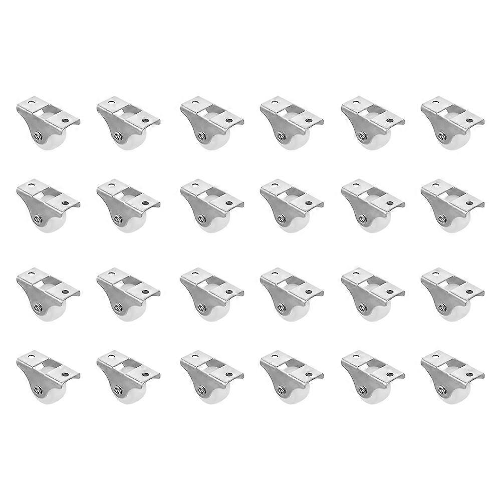 Mini Caster Wheels 24Pcs Drawer Track Rollers Easy To Install Ideal For Cabinets And Boxes