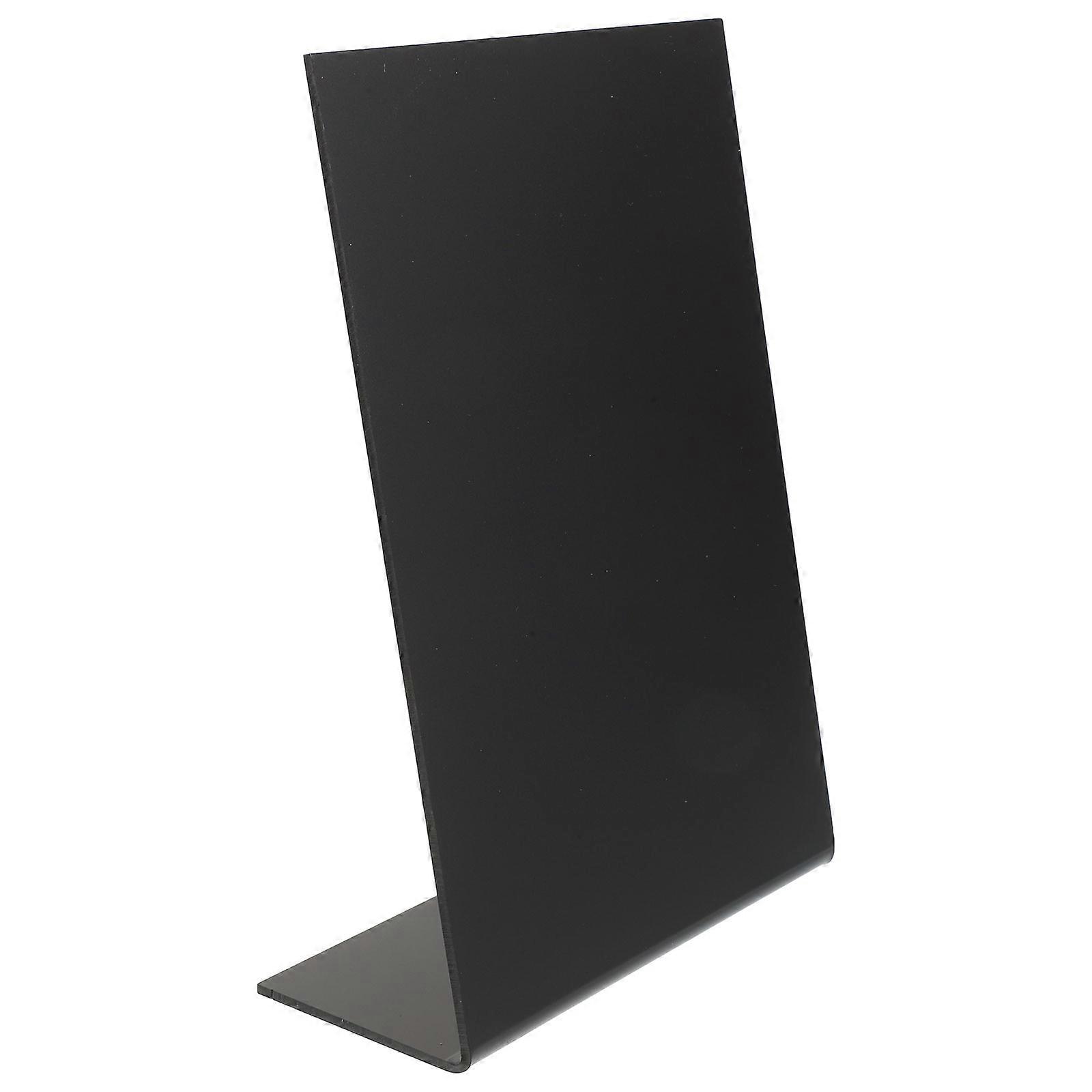Black Acrylic Desktop Chalkboard Sign for Home Use Message Board for Table Number and Place Cards