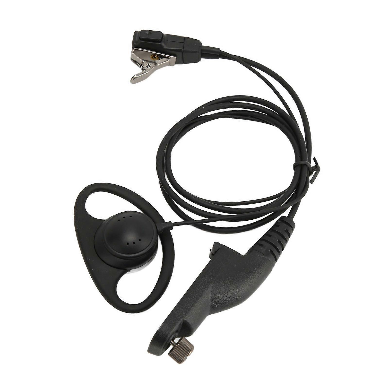 D Shape Earpiece Headset PTT Lapel Clip Design Walkie Talkie D Shape Earpiece for Motorola XPR6500 XPR6550 