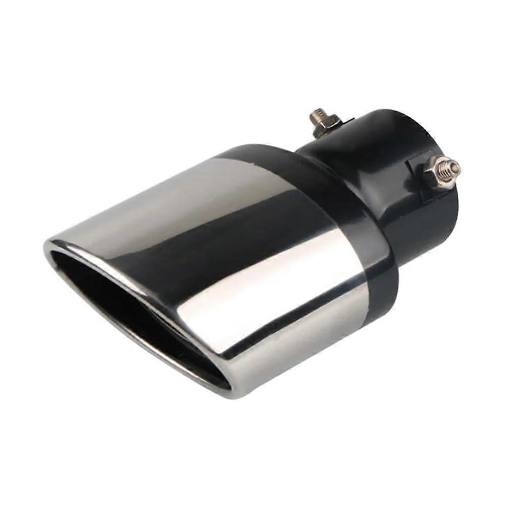 Universal Stainless Steel Exhaust Tip Pipe Cover for Opel Mokka, Corsa D, Astra - Straight End Double Outlet Design