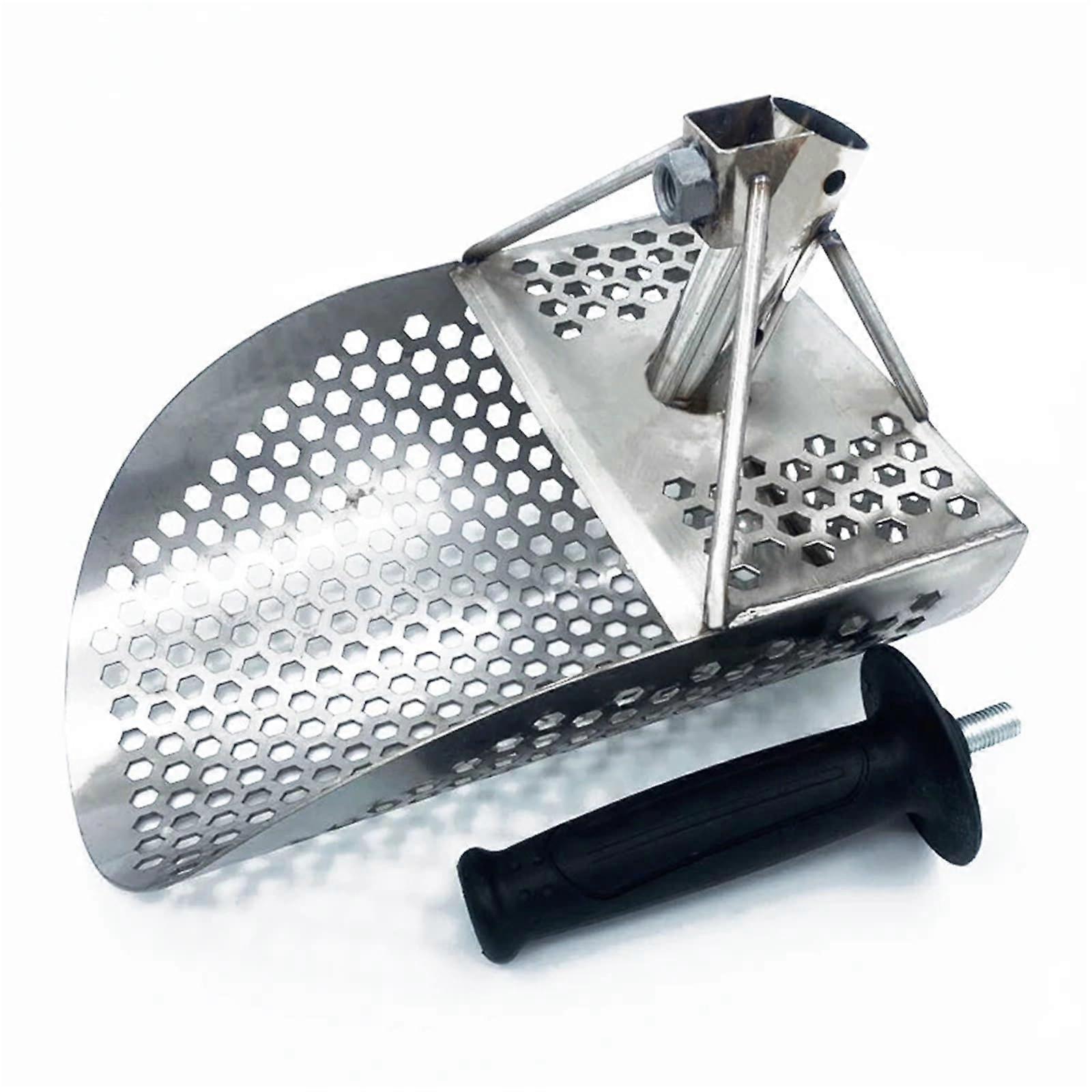 Détecteur de métaux professionnel hexagonal, outil en acier inoxydable, pelle à sable