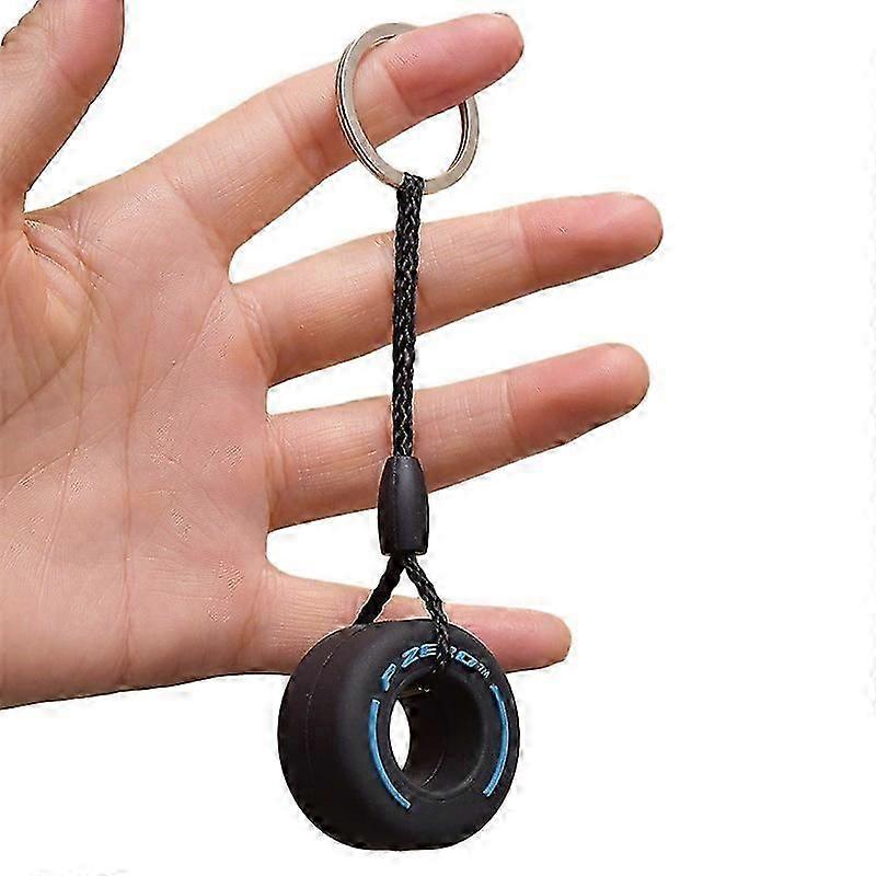 Small Soft Rubber Tyre Keychain, Key Chain Accessory, Motorcycle Keychain