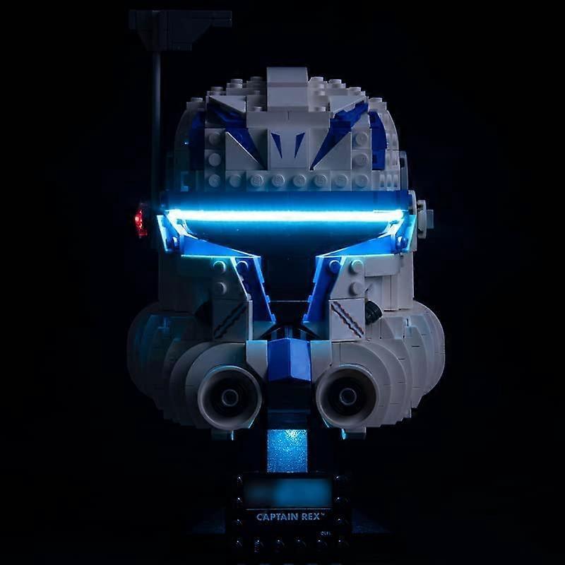 LED Light Set for 75349 Captain Rex Helmet, Creative Toy Lights for Adults