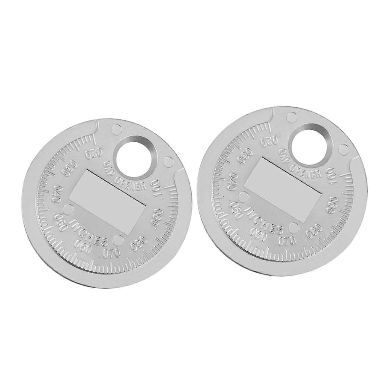 2pcs Ignition Spark Plug Gauge Tool Spark Plug Gaps Gauge Callipers Measuring Tool for Valve