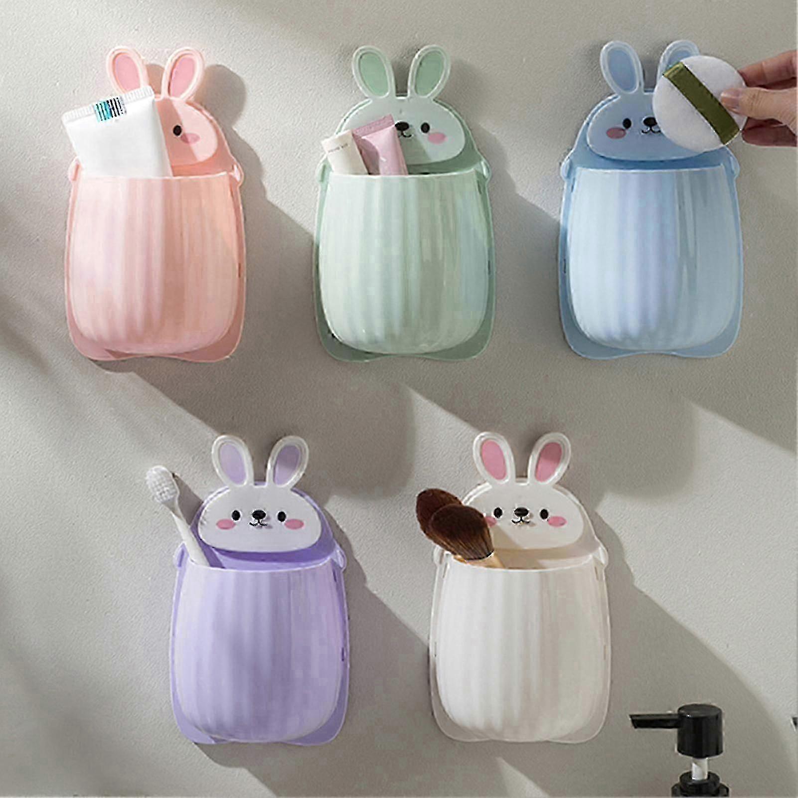 Wall Mounted Storage Shelves with Open Design for Organizing Items like Key Rings, Phones, Trash Bags in Green Color