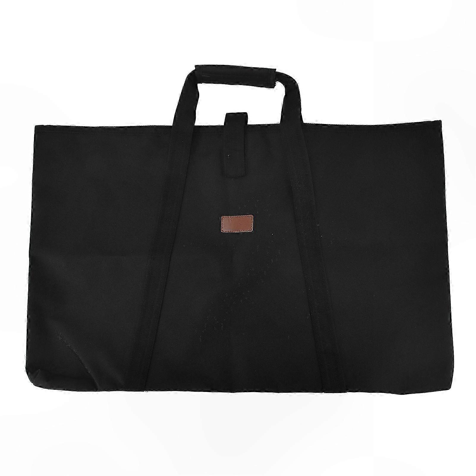 Siyah Su Geçirmez Öküz Bezi Katlanır Masa Saklama Çantası, Açık Piknik Kullanımı için Sünger Ara Katmanlı