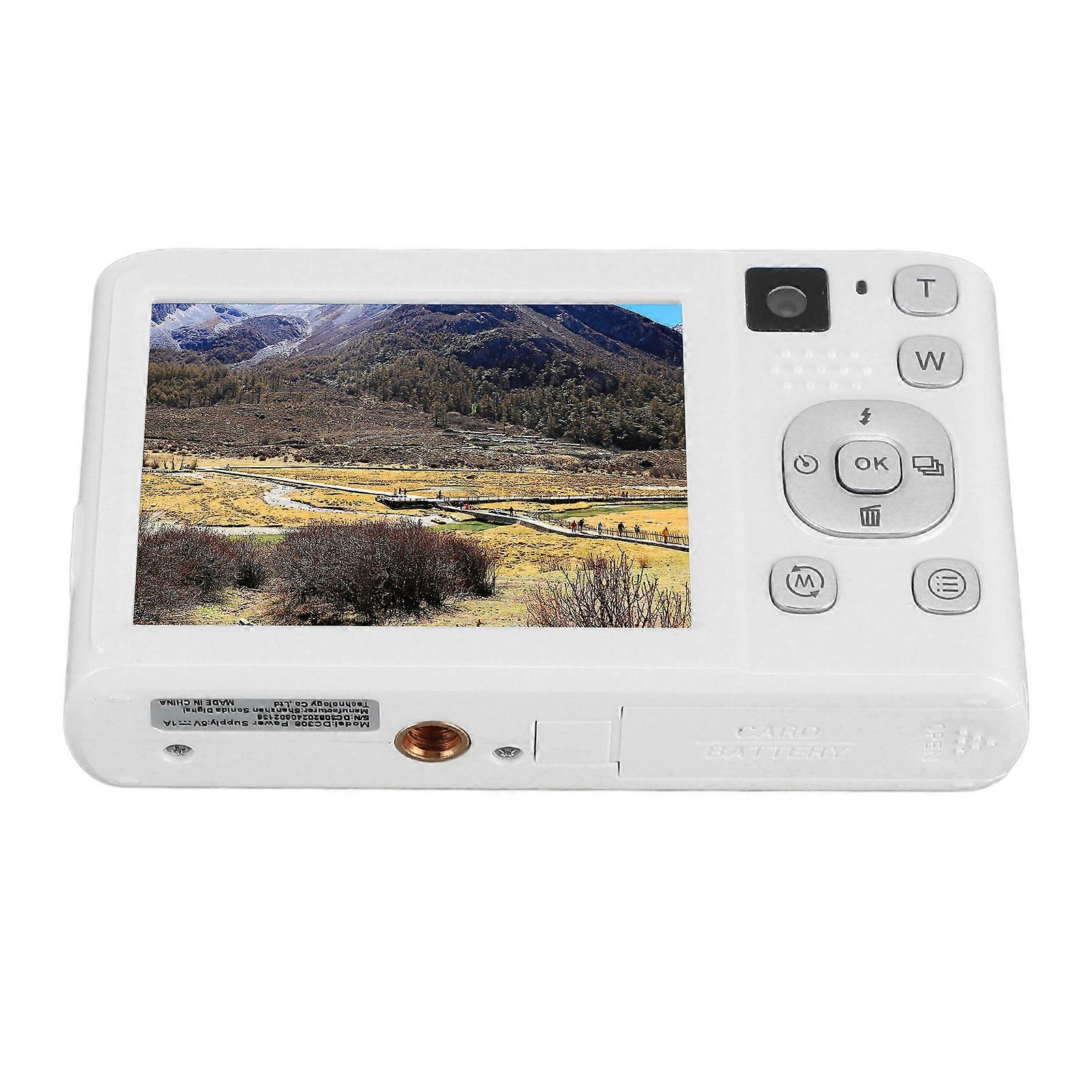 48MP 4K UHD Digital Camera 2.8in IPS Screen 256GB Support White