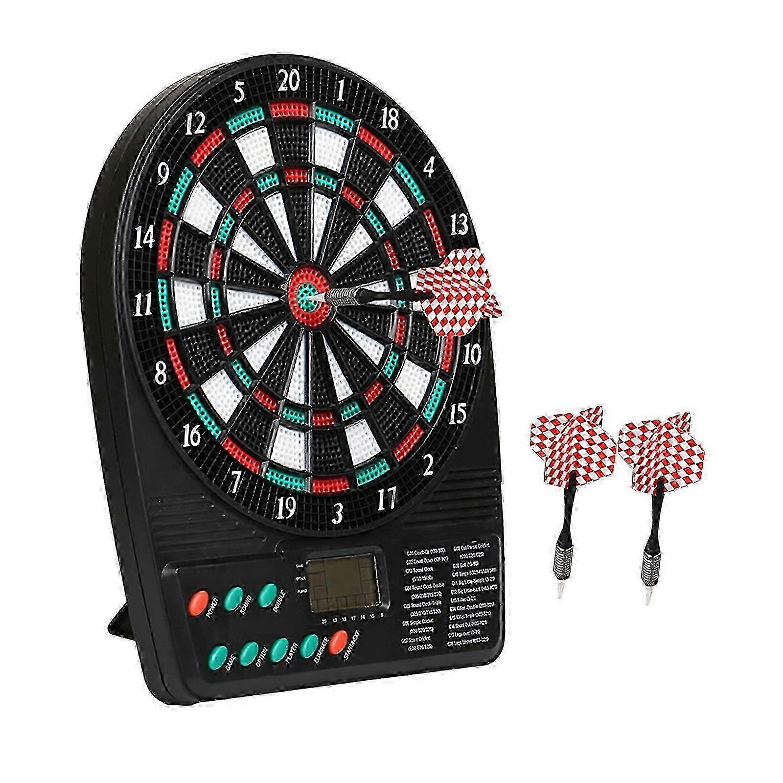 Electronic Dart Board with Automatic Scoring for Sports Activities: Soft Darts Target Board for Garden and Yard Use