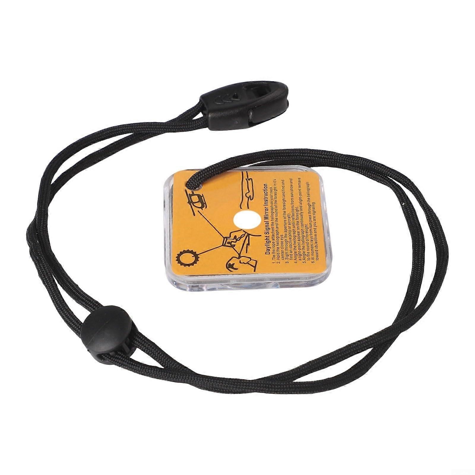 Outdoor Signal Mirror With Precise Aiming Feature Reflectivity For Emergency Communication