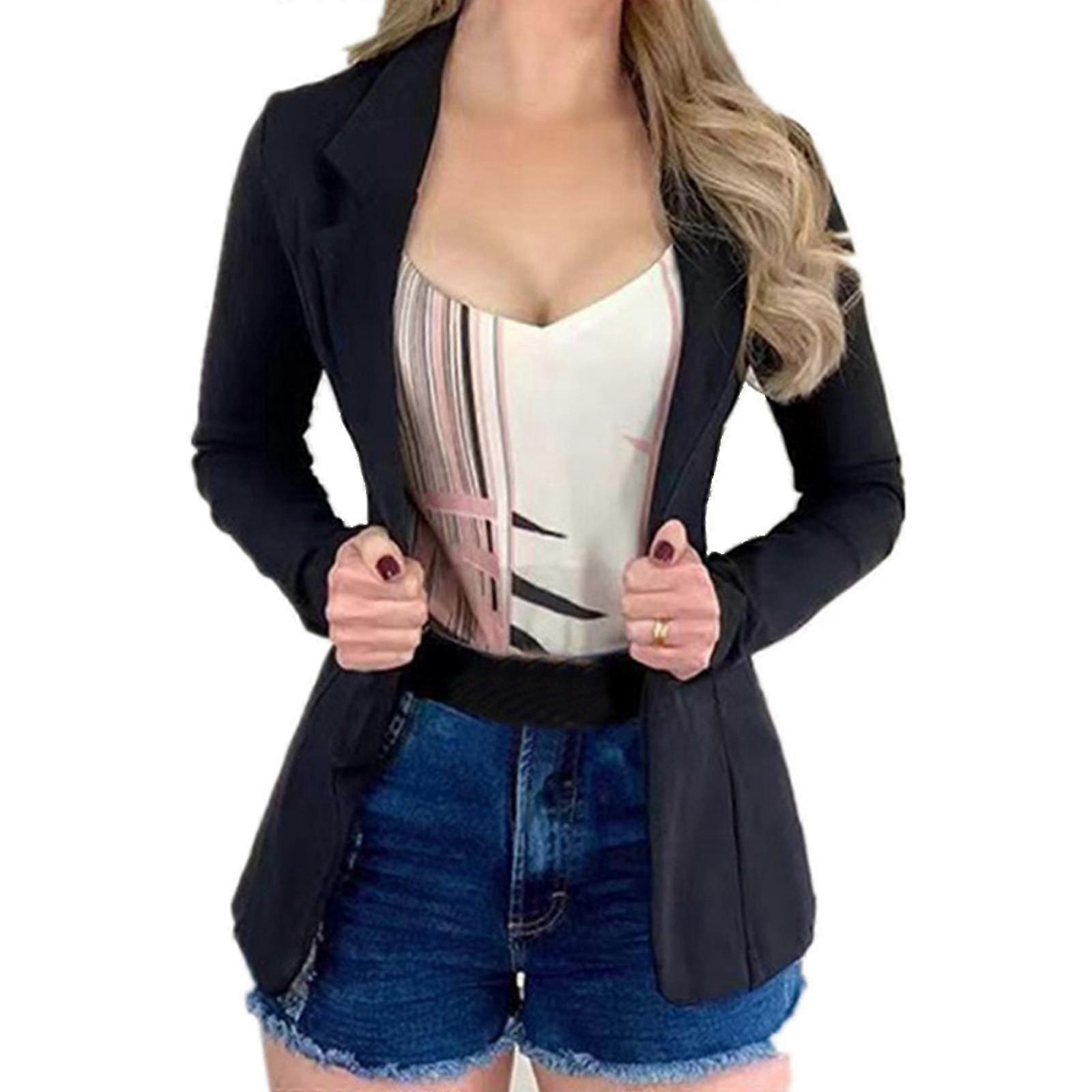 Womens Slim Blazer Office Jacket Formal Suit Coat