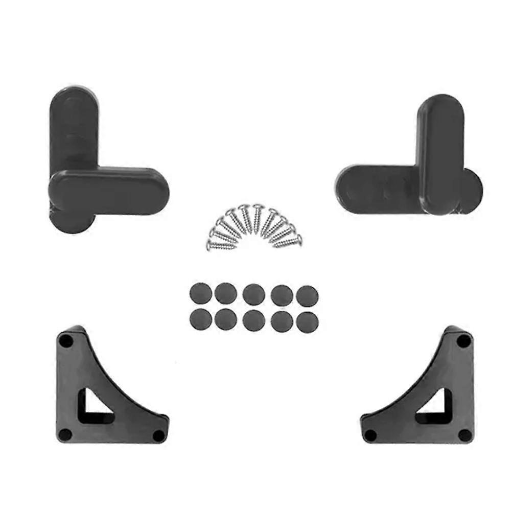 RV Table Board Buckle - Durable ABS Plastic, Black Color, Easy Installation with Self-Tapping Screws