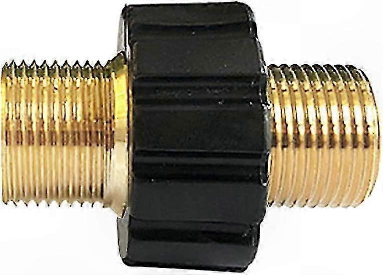 M22 x 1.5 Double Male Quick Connect Adapter for High Pressure Washers Compatible with M22 Threaded Models