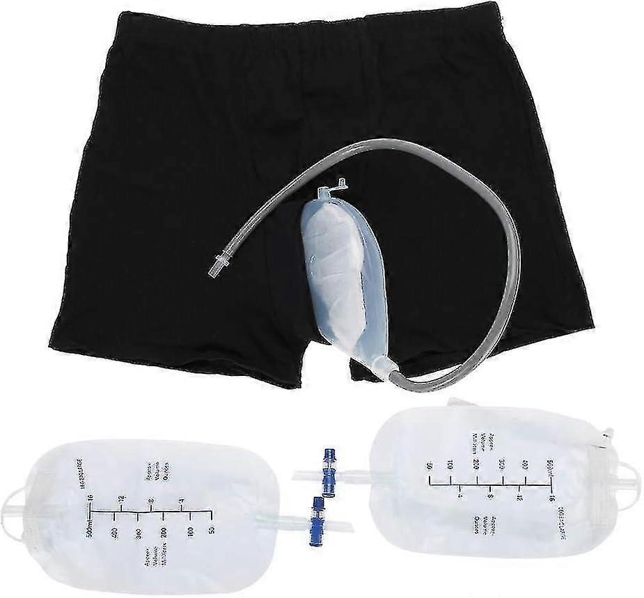 Incontinence Pants for Men, Portable Incontinence Pants for Men Urinal System with Urine Collection