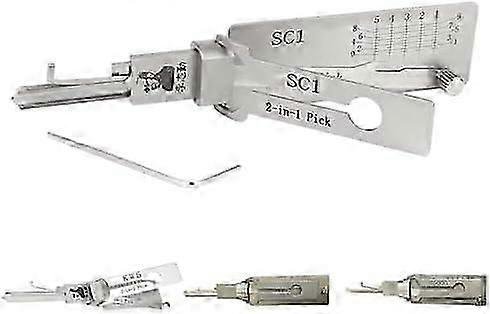 SC1 Lock Pick Key Decoder LiShi Lock Pick Volledige Set, 2-in-1 Pick, Auto Key Reader, Lock Pick Decoder voor Auto, Auto Lock Pick, Professi
