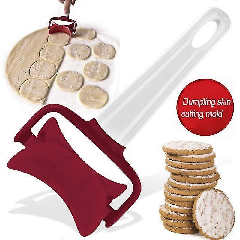 Portable Handheld Rolling Dough Cutter Cookie Biscuit Dumpling Wrappers Maker