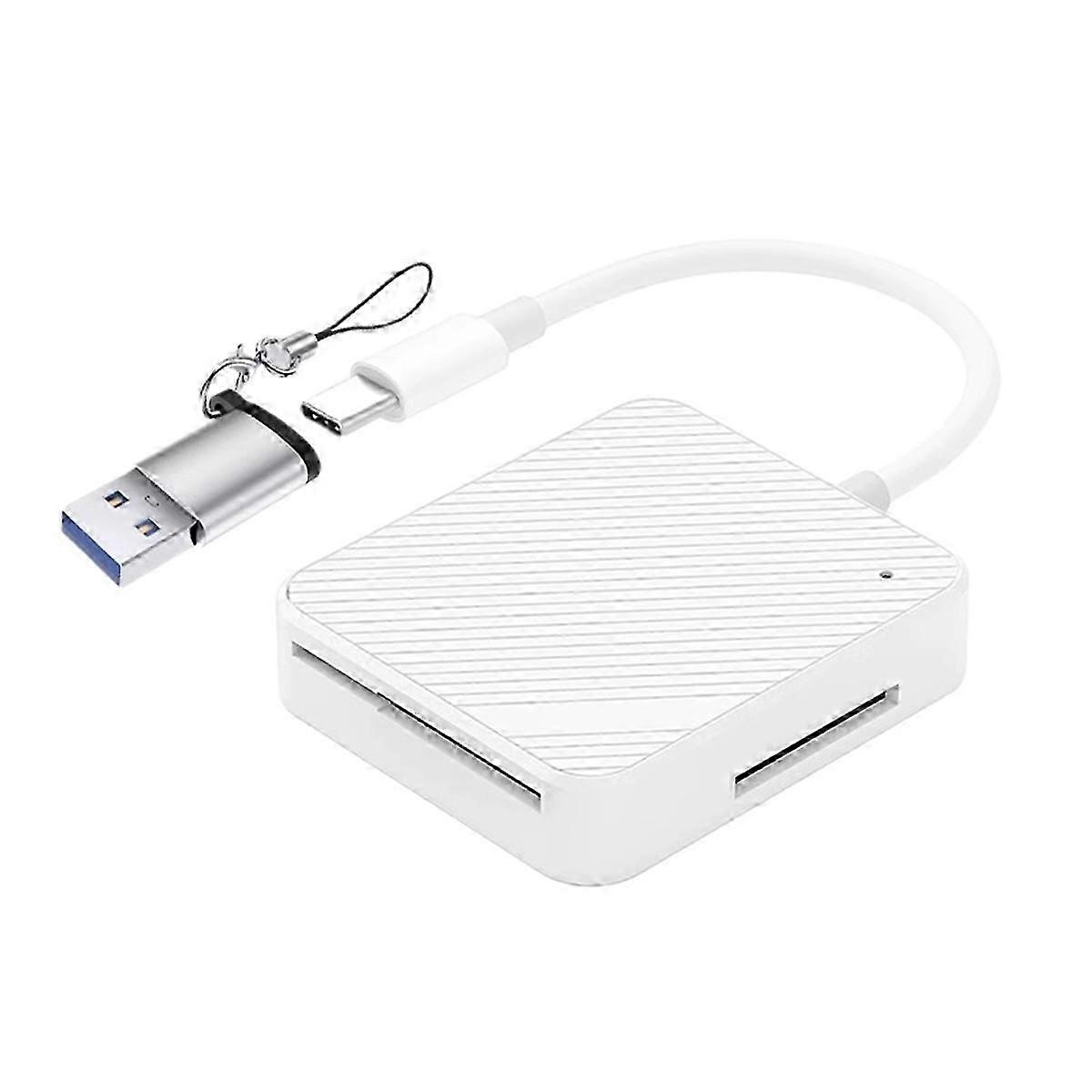 Multi-Function OTG Phone Card Reader - Type-C USB Smart Media Reader for M2, SD, SM & XD Memory Cards