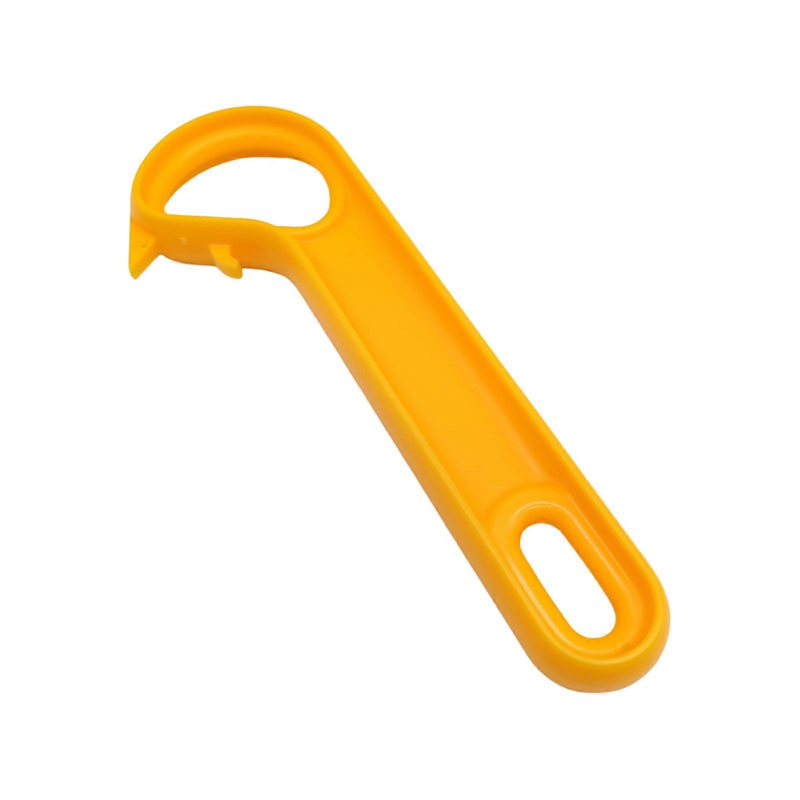 Ring Pull Can Opener For Arthritis Hands, J Shaped Orange Can Tab Opener, Easy Open Pop Opener, Locking Rings