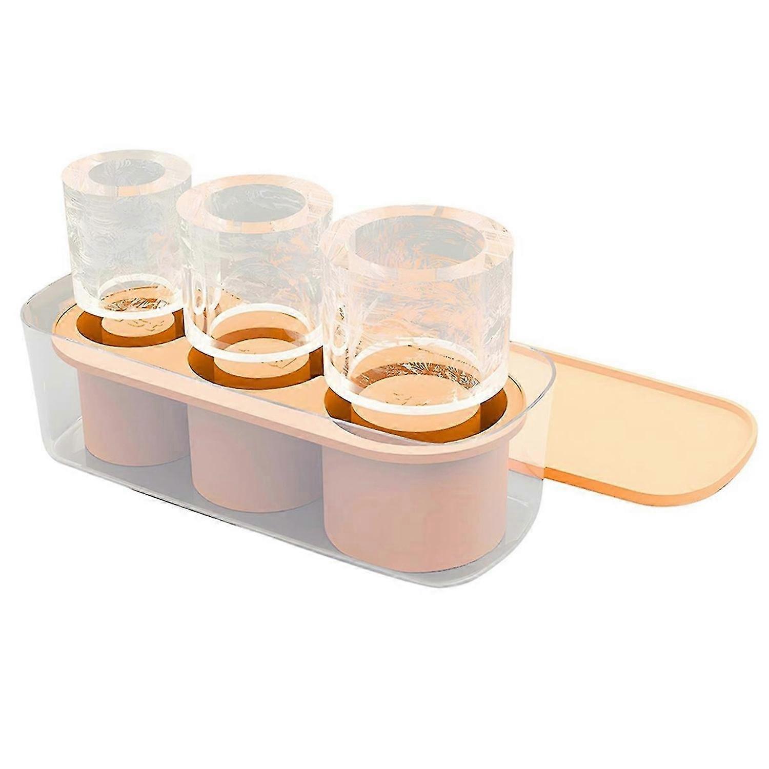 Ice-Cube Tray for Tumbler, Ice Mold with Lid and Ice Tray