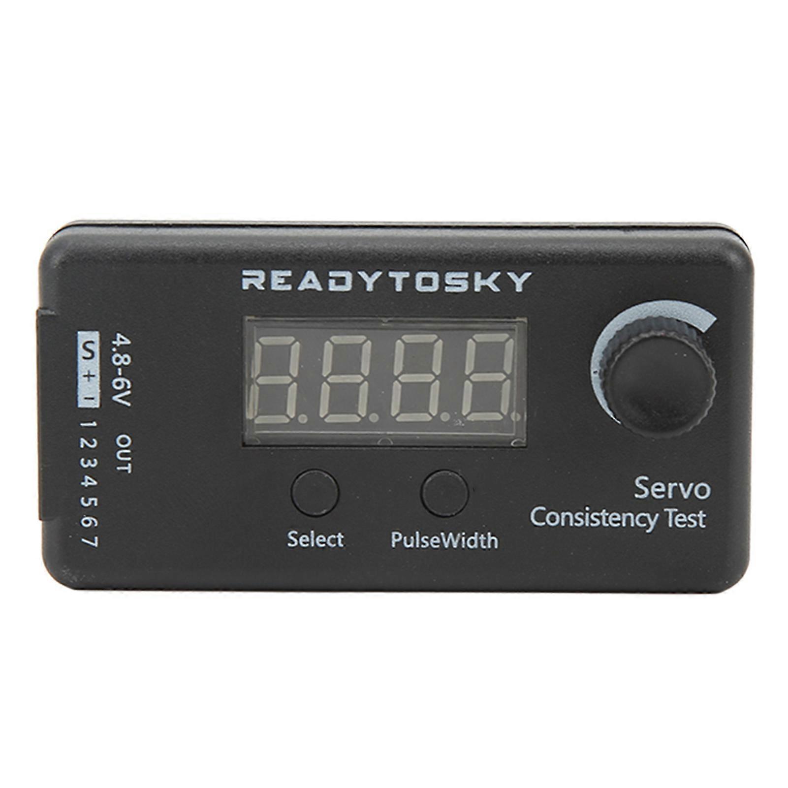 3 Modes High Precision Black Plastic Digital Servo Tester for RC Helicopter DC 4.8-6V