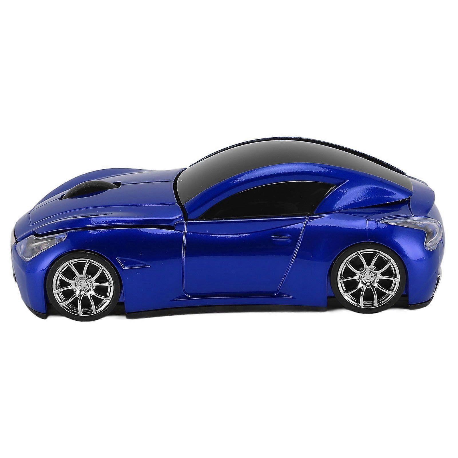 Sport Car Shape Wireless Mouse 1600 DPI Optical Sensor Mice 2.4 GHz USB Receiver Mouse for PC for IOS Blue
