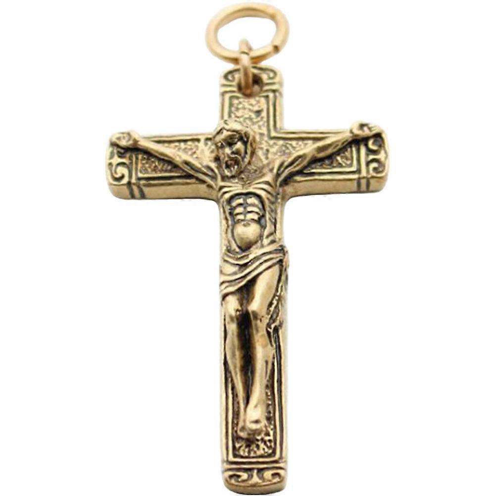 Creative Cross Charm Jesus Cross Shape Pendant for Hanging 4Pcs Key Chain