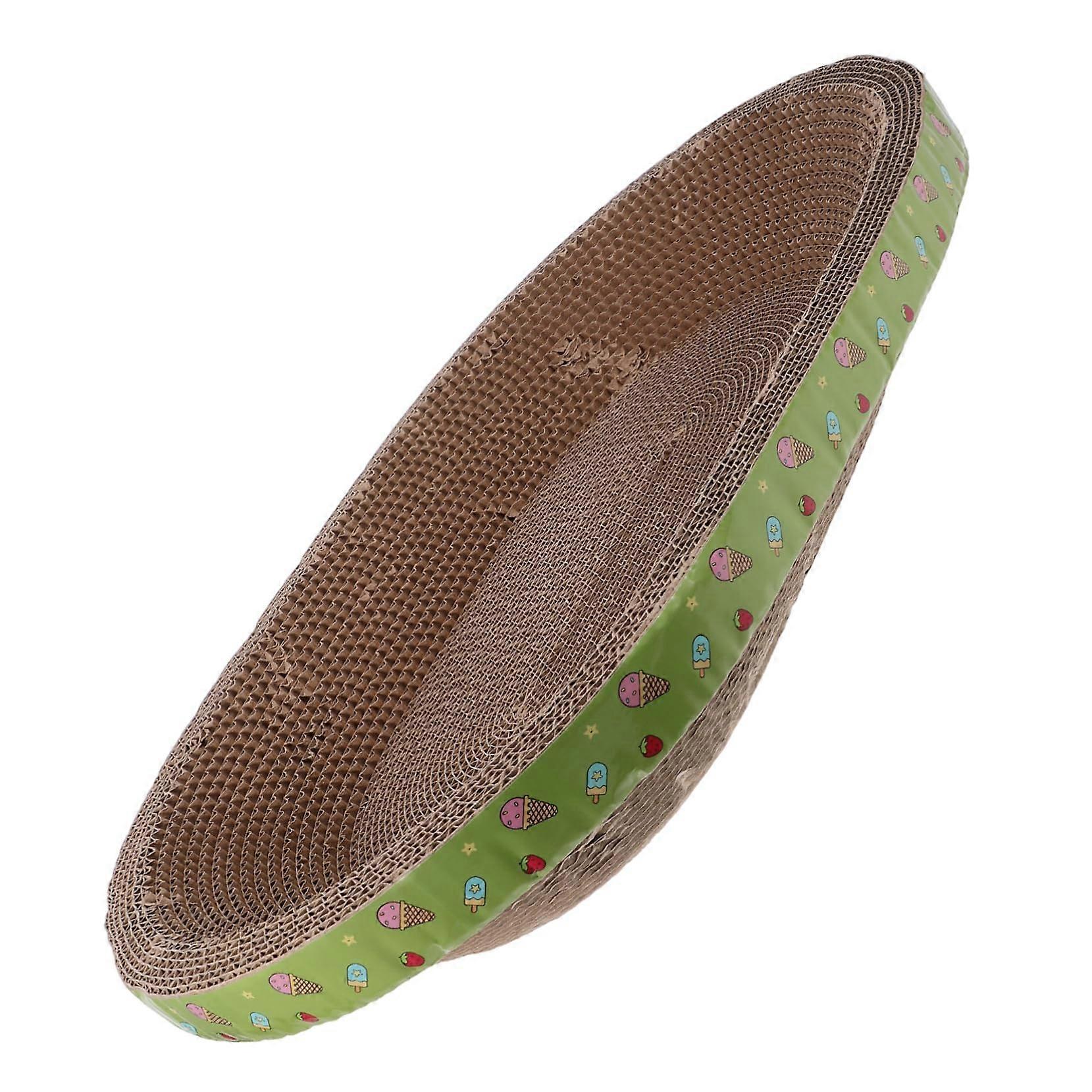 Safe Cat Scratching Nest Cat Scratch Board Floor Scratching Board Nest Bowl Plastic Medium Size Gray