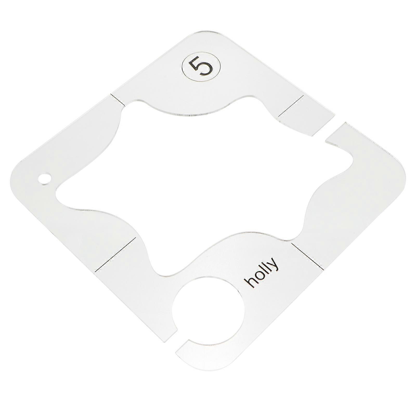 Multi-Functional Acrylic Sewing Ruler for Patchwork 2Pcs Kit