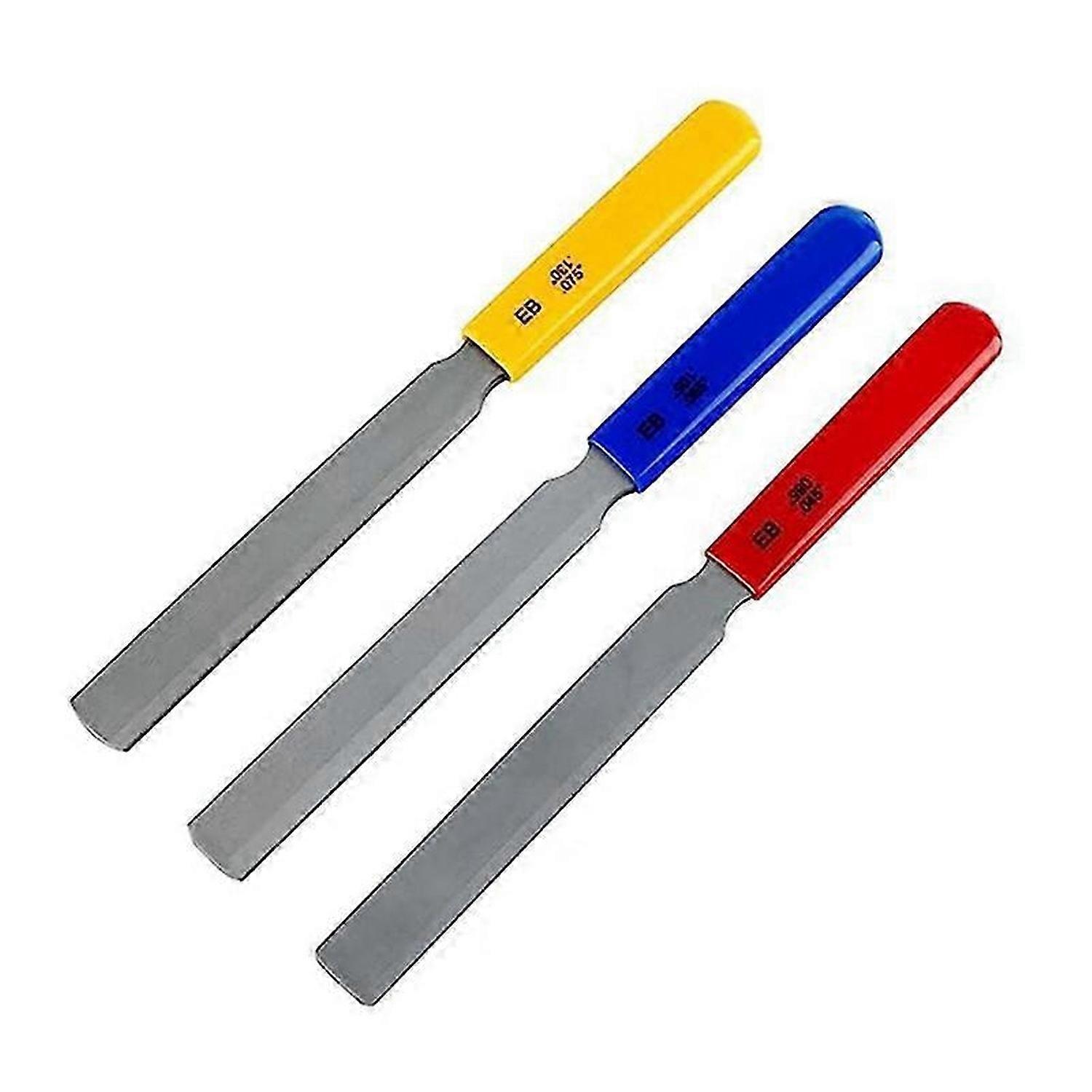 3 Pieces Conical Guitar Nut File Nut Slot File Set Double Edge Wire File Electric Bass Nut File Wire