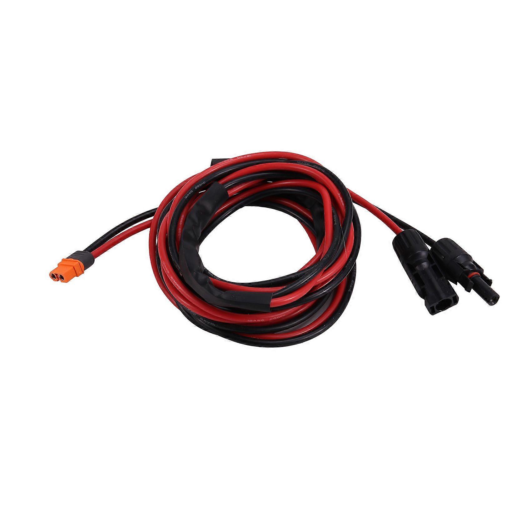 Solar Connector XT60I- F Adapter 12AWG Cable Connect Solar Panel Charge Cable Wire for Solar Generator 3 Meters