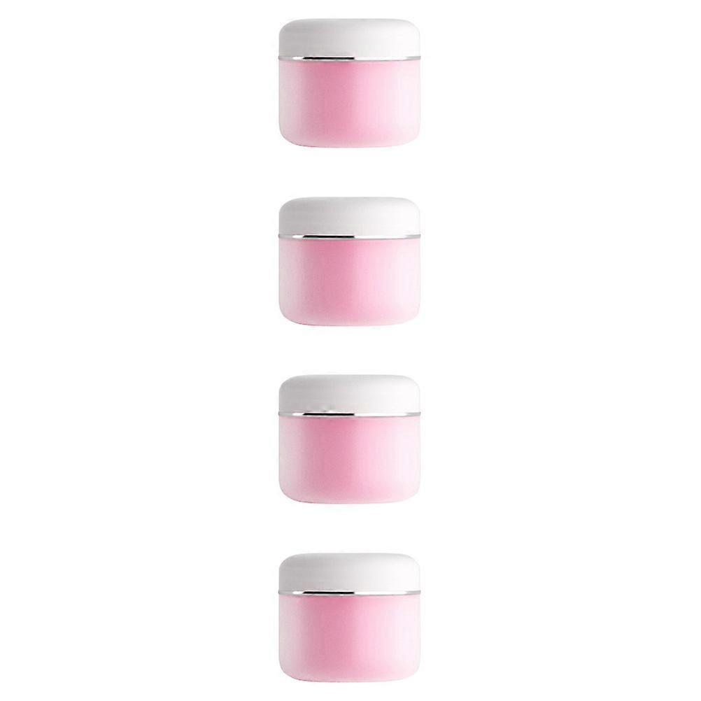 Cosmetics Storage Bottles PP Cream Bottle for Storage Use 4Pcs Pink Set