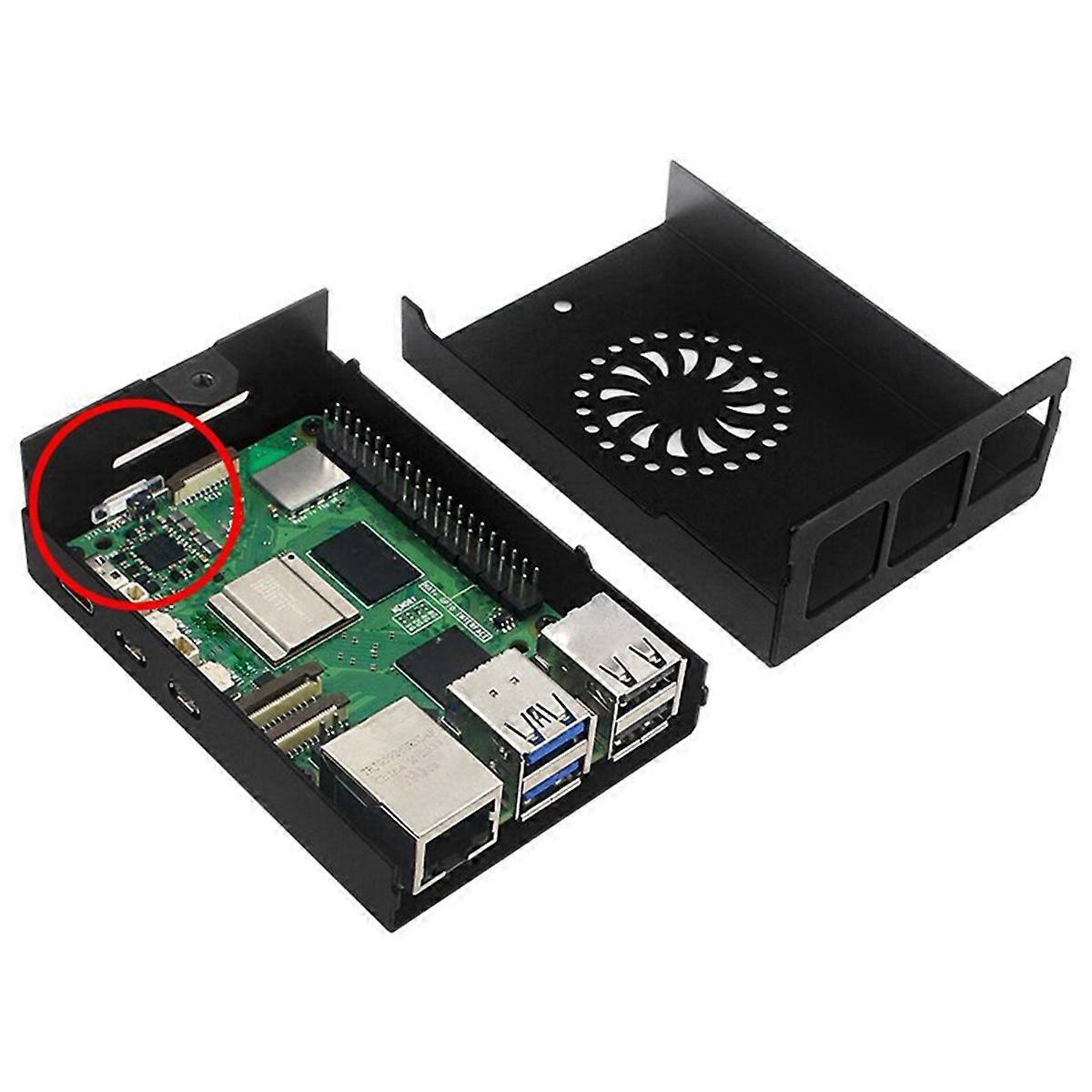 For 5B Aluminum Case Protective Box, Black