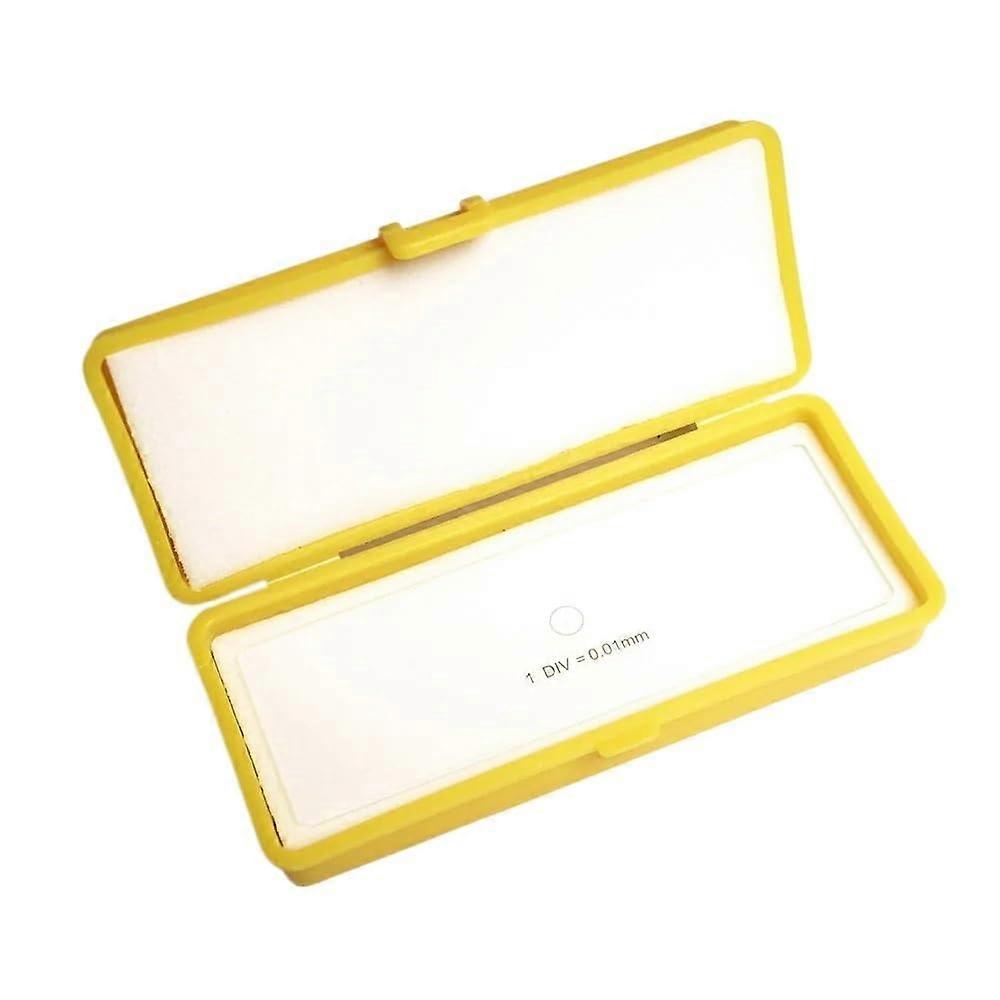 0.01mm Optical Glass Microscope Calibration Slides Eyepiece Reticle Ruler Stage Micrometer For Eyepieces Measurement
