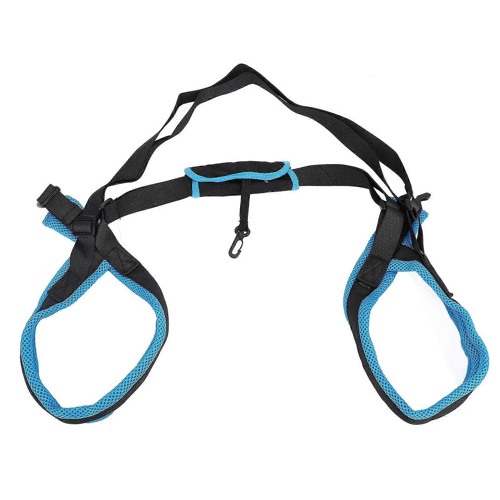 Dog Knee Brace Accelerate Recovery Comfortable Support Polyester Adjustable Dog Back Leg Brace for Injured Fracture Leg Blue L