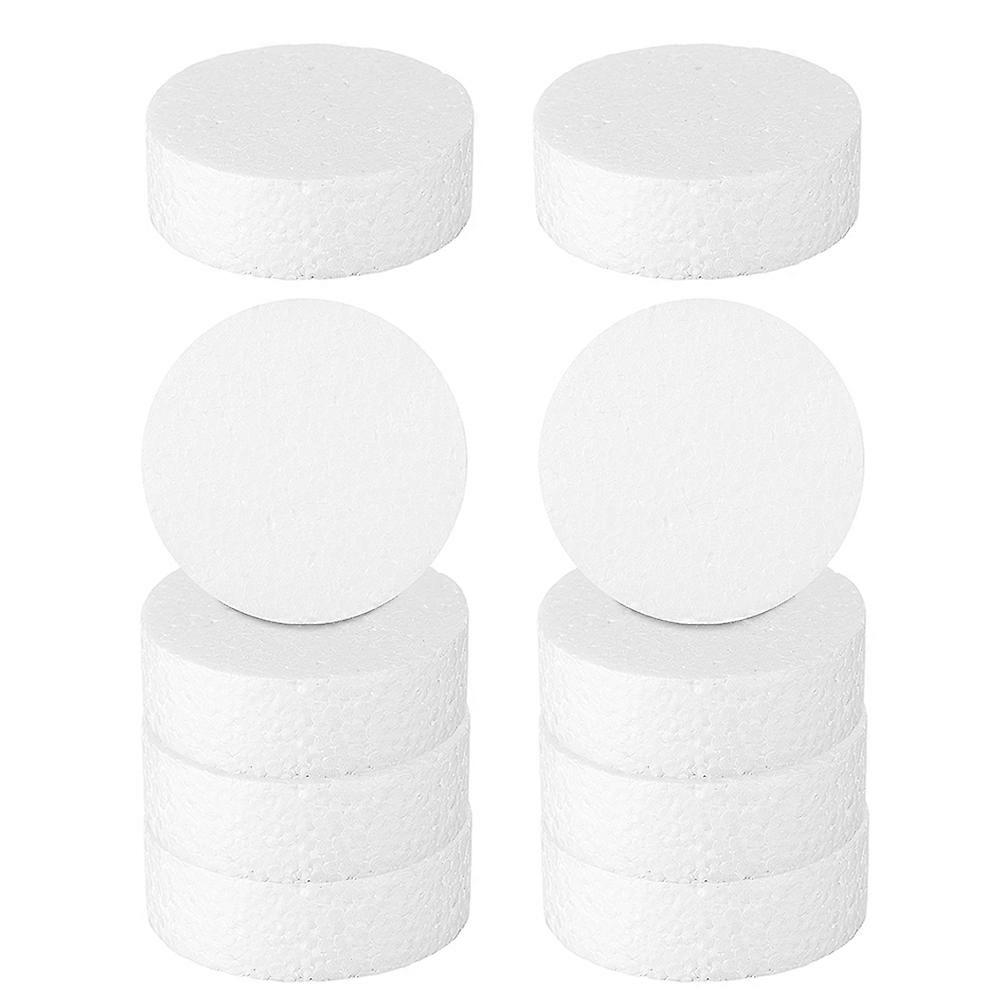 Craft Foam Cylinder Block White Material for DIY Projects 50Pcs